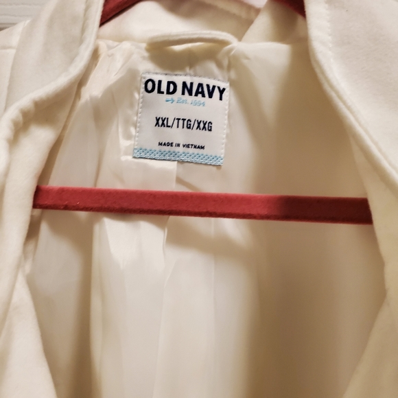 Old Navy Peacoat - White size XXL - Picture 2 of 3